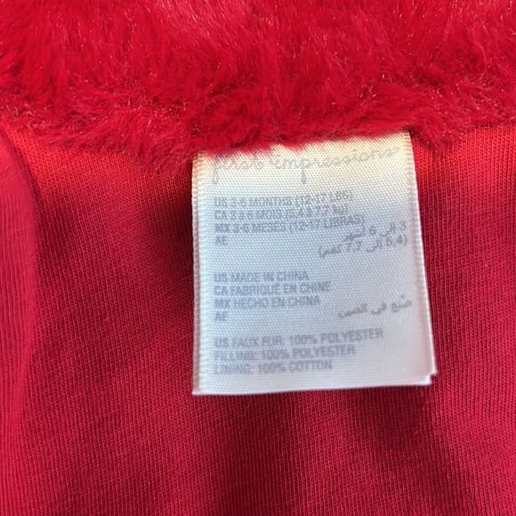 Macy’s First Impressions Toddler Girls Winter Long Sleeve Red 3-6 months - Picture 5 of 9